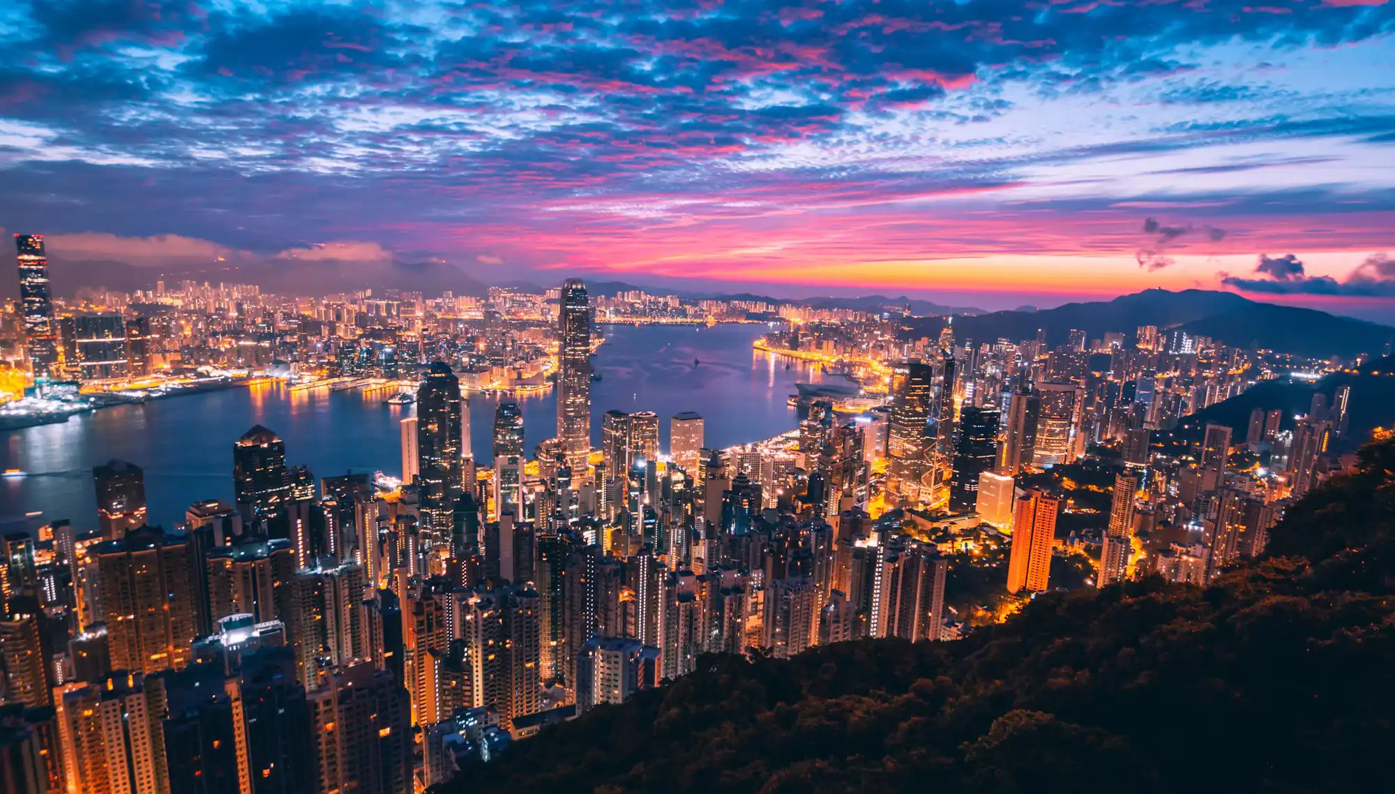 香港城市背景